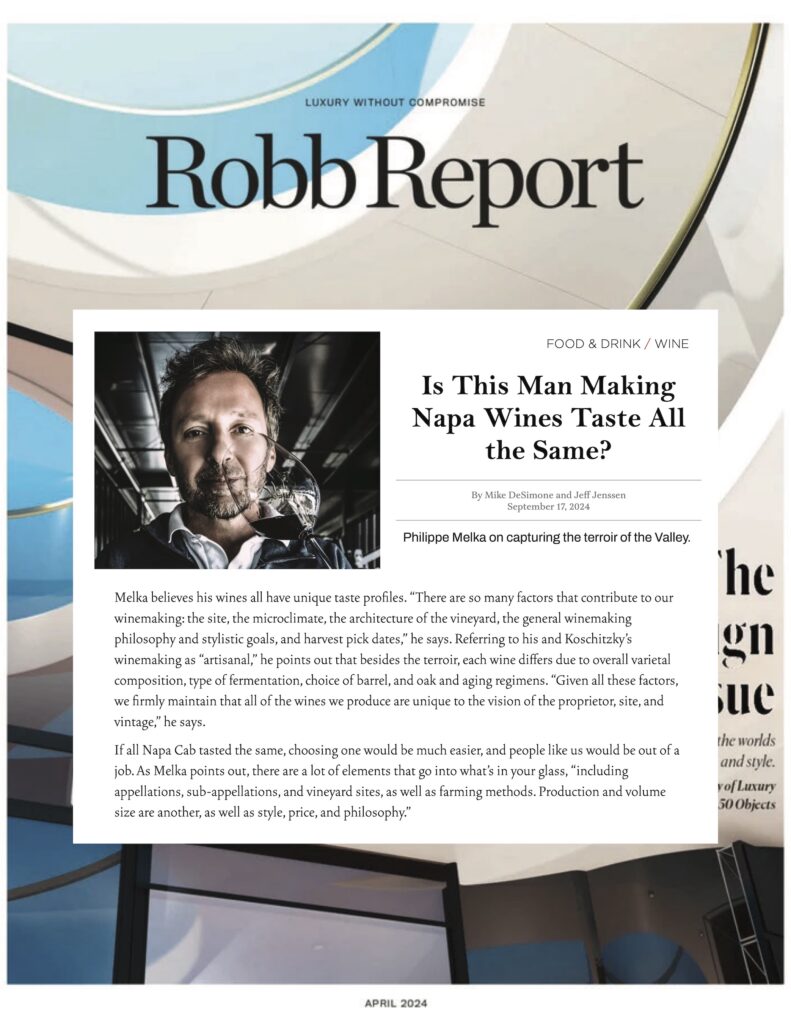 Robb Report magazine cover featuring Philippe Melka